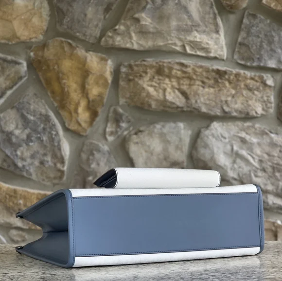 Michael Kors Mirella Ombré Logo MD Tote SET Blue - Picture 4 of 13